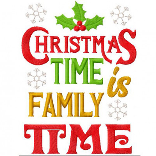 christmas-is-family-time-christmas-wordart